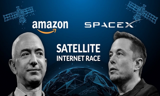 Cạnh tranh với SpaceX của Elon Musk, Amazon tính phóng 2 vệ tinh Internet vào năm 2022