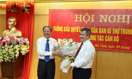 Ban Bí thư chỉ định ông Trần Tiến Hưng làm Phó Bí thư tỉnh ủy Hà Tĩnh