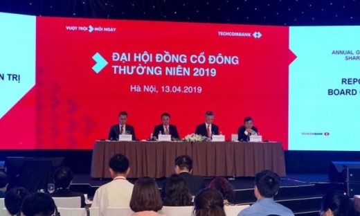 Techcombank đặt kế hoạch lợi nhuận 11.750 tỷ đồng năm 2019, đứng thứ 2 trong hệ thống ngân hàng Việt Nam