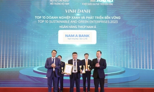 Nam A Bank lọt top 10 doanh nghiệp xanh và phát triển bền vững