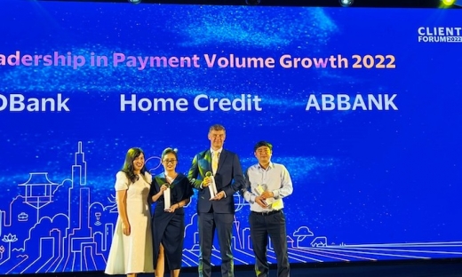 ABBBANK được Visa trao giải thưởng ‘Ngân hàng có tỷ lệ tăng trưởng doanh số thẻ cao nhất năm 2022’