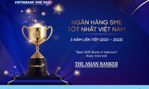 VietinBank nhận giải ‘Ngân hàng SME tốt nhất Việt Nam’ 3 năm liên tiếp