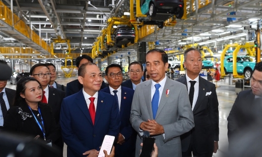 Tổng thống Indonesia thăm tổ hợp nhà máy Vinfast