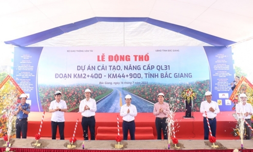 Bắc Giang: Khởi công dự án cải tạo, nâng cấp Quốc lộ 31, tổng mức đầu tư 863 tỷ đồng