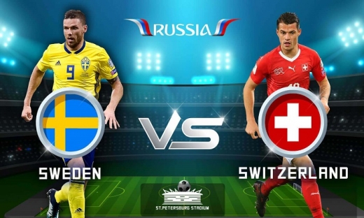 Kết quả trận Thụy Điển và Thụy Sĩ (21h00 ngày 3/7): Thuỵ Điển dành vé vào tứ kết