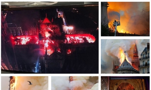 Nhà thờ Đức Bà Paris: Toàn cảnh hiện trường sau đám cháy lịch sử