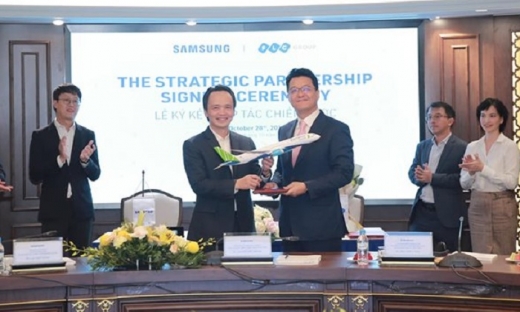 Chủ tịch FLC Trịnh Văn Quyết ‘khoe’ hợp tác chiến lược toàn diện với Samsung Vina