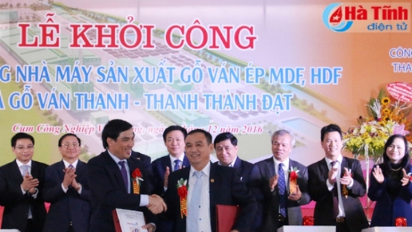 Thanh Thành Đạt làm nhà máy ván ép 1.441 tỷ đồng tại Hà Tĩnh