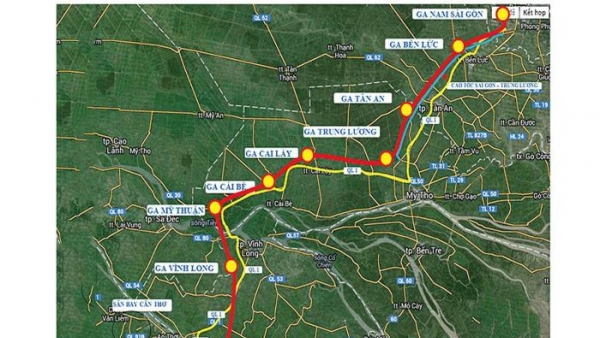TP. HCM đề xuất điều chỉnh hướng tuyến đường sắt với Cần Thơ