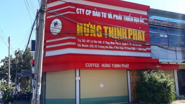 Bình Thuận: Khởi tố 2 giám đốc chi nhánh công ty bất động sản Hưng Thịnh Phát có trụ sở ở TP. HCM