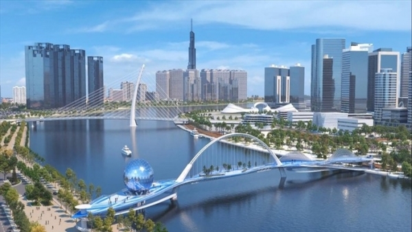 Một doanh nghiệp dự kiến tài trợ 1.000 tỷ xây cầu đi bộ qua sông Sài Gòn