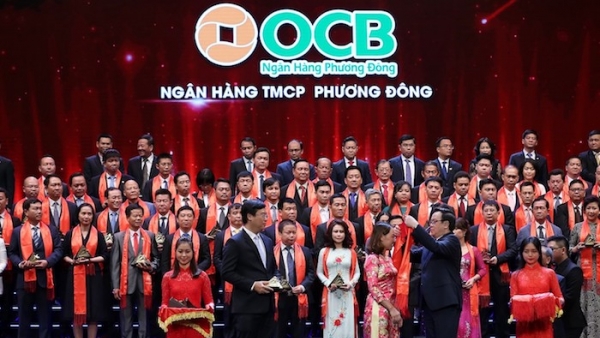 OCB ghi danh Top 100 Sao Vàng đất Việt 2018