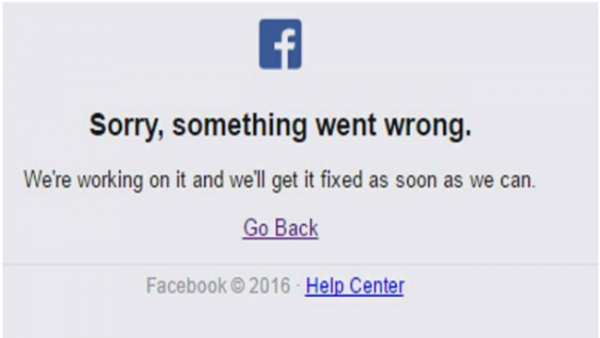 Mạng xã hội Facebook bất ngờ bị sập 15 phút trên toàn thế giới