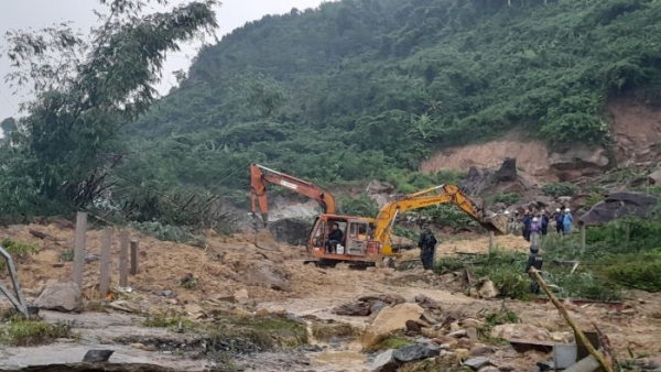 Vụ sạt lở thủy điện Kà Tinh ở Quảng Ngãi: Nỗ lực tìm kiếm nam công nhân mất tích