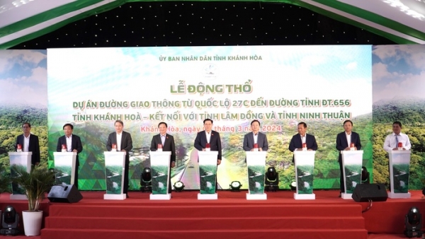 Động thổ tuyến đường 1.900 tỷ đồng kết nối Khánh Hoà, Lâm Đồng và Ninh Thuận
