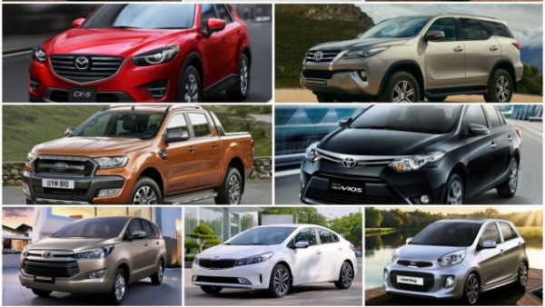 10 mẫu xe bán chạy nhất tại thị trường Việt Nam trong năm 2017