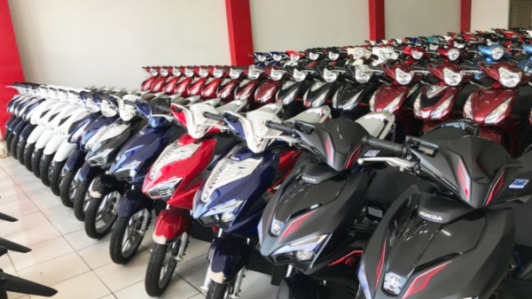 7 tháng năm 2020, doanh số bán xe máy tại Việt Nam giảm 11,6%