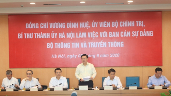 Bí thư Vương Đình Huệ muốn Hà Nội trở thành trung tâm công nghệ của ASEAN