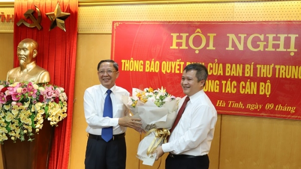 Ban Bí thư chỉ định ông Trần Tiến Hưng làm Phó Bí thư tỉnh ủy Hà Tĩnh
