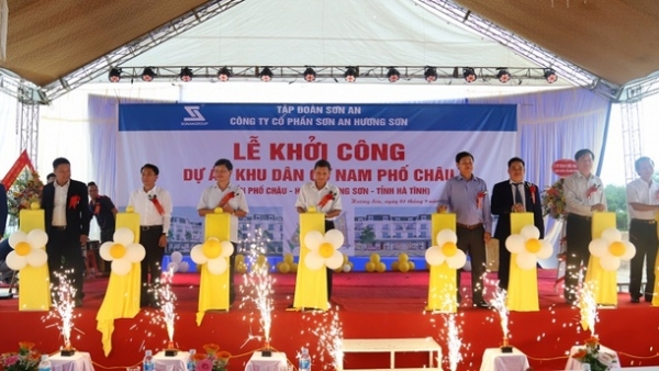 Tập đoàn Sơn An khởi công dự án khu đô thị gần 300 tỷ đồng tại Hà Tĩnh