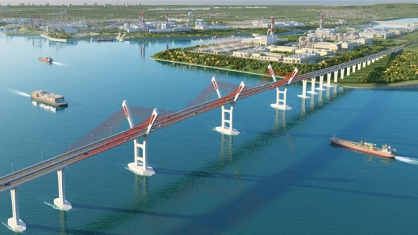 Toàn cảnh thi công cầu Phà Rừng gần 2.000 tỷ đồng nối Hải Phòng - Quảng Ninh