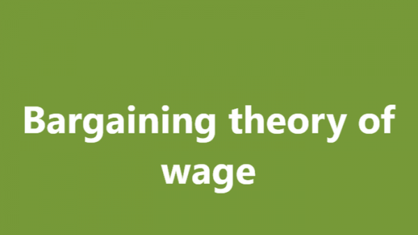 Lý thuyết về thỏa thuận tiền lương là gì?