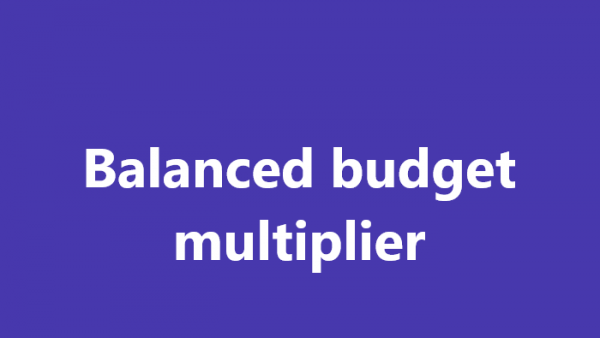 Số nhân ngân sách cân đối là gì?