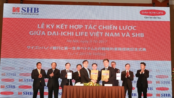 Hai 'ông lớn' SHB và Dai – ichi Life Việt Nam ký kết hợp tác chiến lược 15 năm