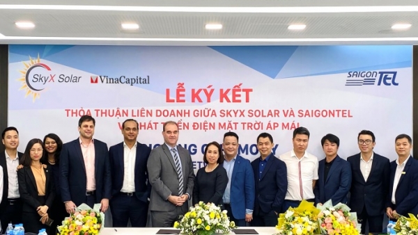 SkyX Solar của VinaCapital bắt tay SAIGONTEL phát triển hơn 50MW điện mặt trời áp mái
