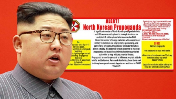 Triều Tiên 'rắc' tờ rơi, Mỹ trở tay không kịp
