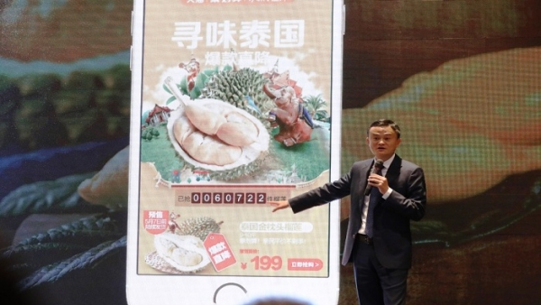 Bán hàng kiểu Jack Ma: ‘Hết veo’ 80.000 quả sầu riêng  chỉ trong... 1 phút