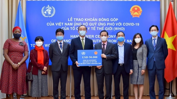 Việt Nam ủng hộ WHO 50.000 USD hỗ trợ chống dịch Covid-19