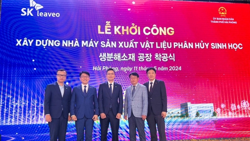 An Phát Holdings hợp tác với SKC xây dựng nhà máy sản xuất nguyên liệu xanh tại Hải Phòng