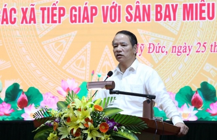 Lãnh đạo Thanh tra Chính phủ và TP. Hà Nội đối thoại với người dân Đồng Tâm