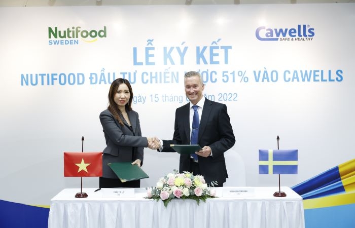 Nutifood hoàn tất thương vụ thâu tóm 51% Công ty Cawells - Thụy Điển