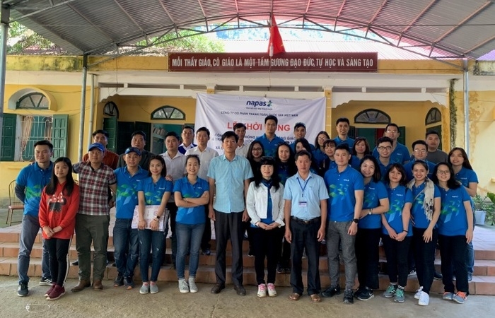  NAPAS khởi công xây dựng công trình phòng học và giáo vụ cho học sinh huyện Đà Bắc, Hòa Bình