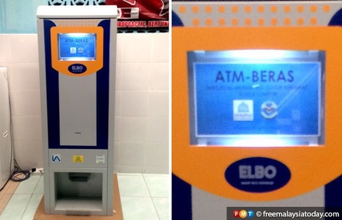 Malaysia có máy ATM nhận tiền nhưng chỉ cho rút ra gạo
