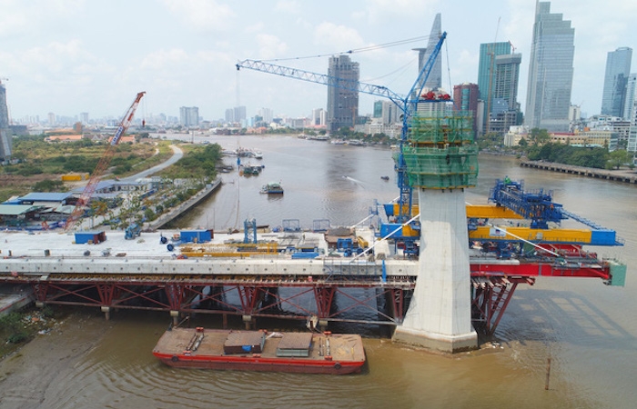 Cầu Thủ Thiêm 2 - TP. HCM dự kiến hợp long vào tháng 9/2021