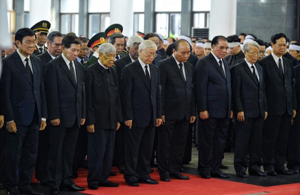 Hình ảnh lễ viếng Chủ tịch nước Trần Đại Quang