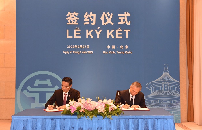 Hà Nội và Bắc Kinh ký kết bản ghi nhớ hợp tác trong lĩnh vực quy hoạch đô thị