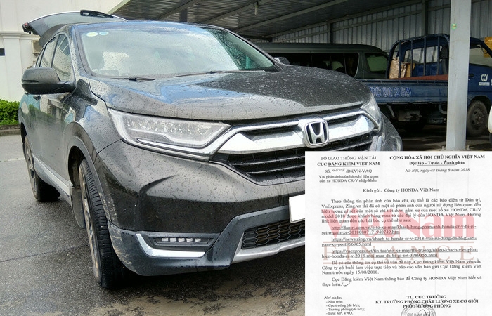 Cục Đăng kiểm yêu cầu Honda Việt Nam giải trình CR-V 2018 bị rỉ sét