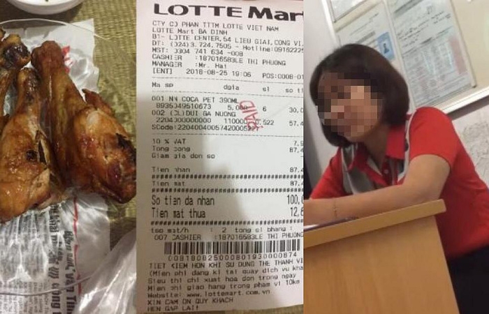 Bị khách hàng tố 'mua phải đùi gà bốc mùi', Lotte Mart nói gì?