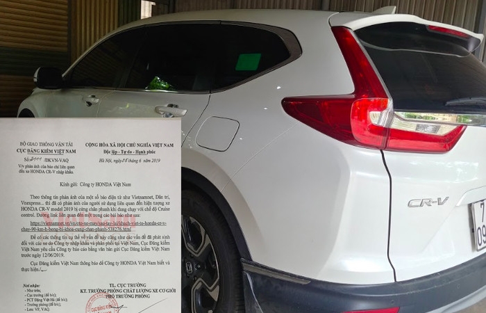 Vụ CR-V lỗi chân phanh: Honda ra thông cáo khi chưa có kết luận của Cục Đăng kiểm