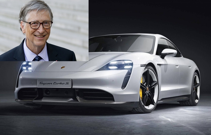 Tỷ phú Bill Gates 'tậu' xe chạy điện Porsche Taycan