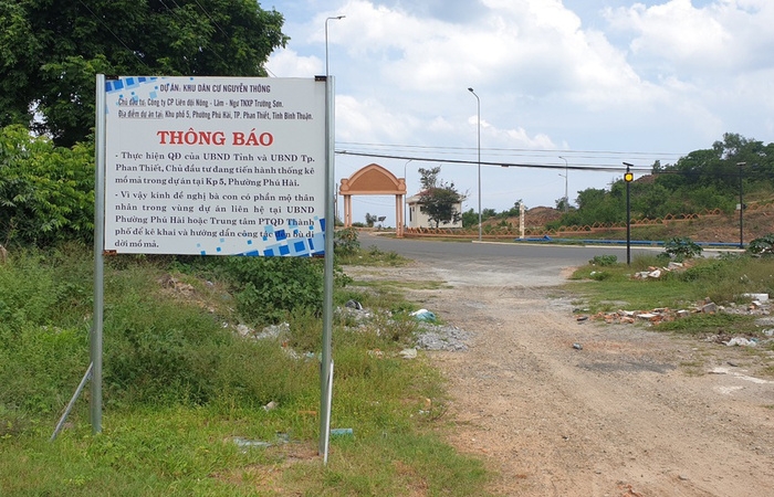 Bình Thuận: Chấm dứt hoạt động dự án khu dân cư Nguyễn Thông 339 tỷ đồng