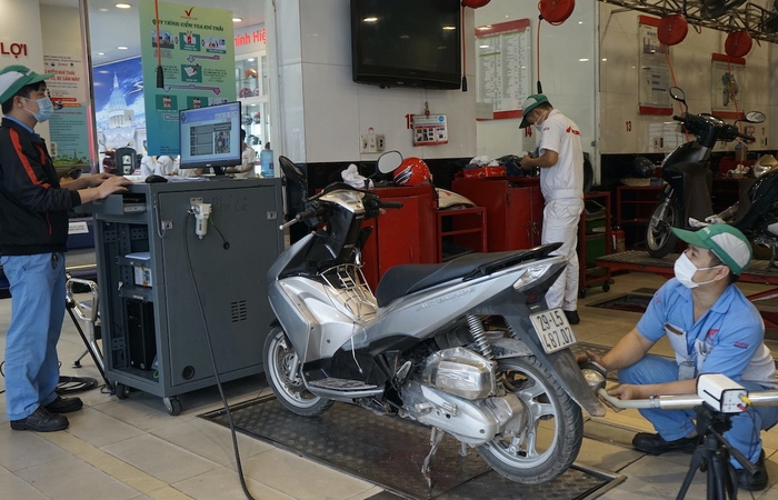 Từ năm 2024, Hà Nội dự kiến kiểm định khí thải xe máy 1 lần/năm