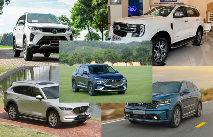 Xếp hạng SUV 7 chỗ năm 2022: Hyundai Santa Fe vượt Toyota Fortuner, chiếm ngôi đầu