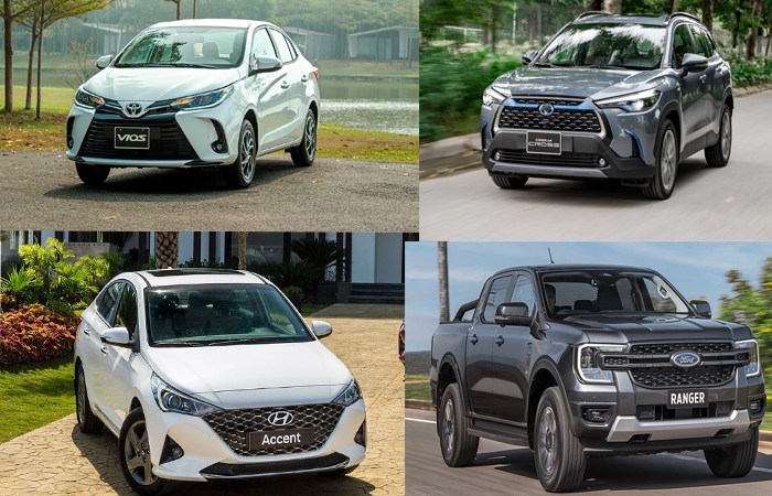 10 ô tô bán chạy nhất tháng 2/2023: Hyundai Accent cho Toyota Vios 'hít khói'