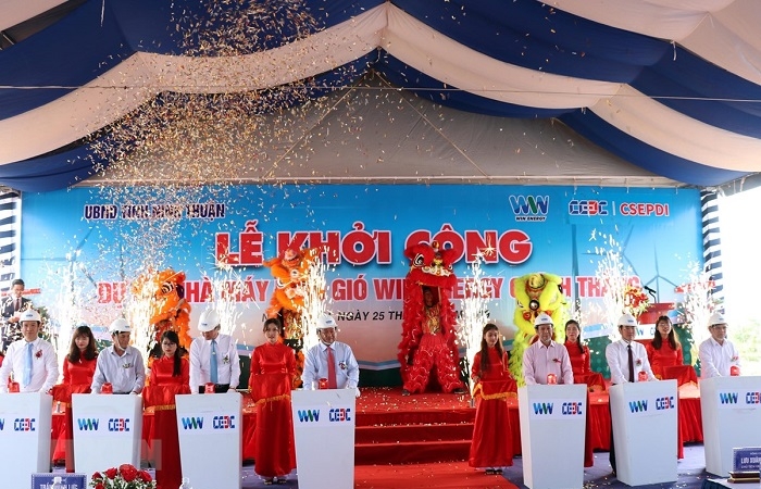 Ninh Thuận: Khởi công nhà máy điện gió thứ 4 có tổng mức đầu tư 1.700 tỷ