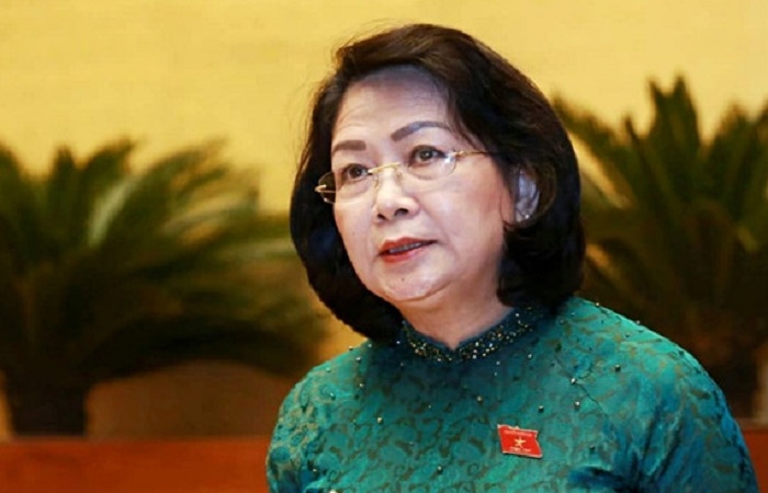 Phó chủ tịch nước thay Chủ tịch nước Nguyễn Phú Trọng trình Quốc hội công ước 98